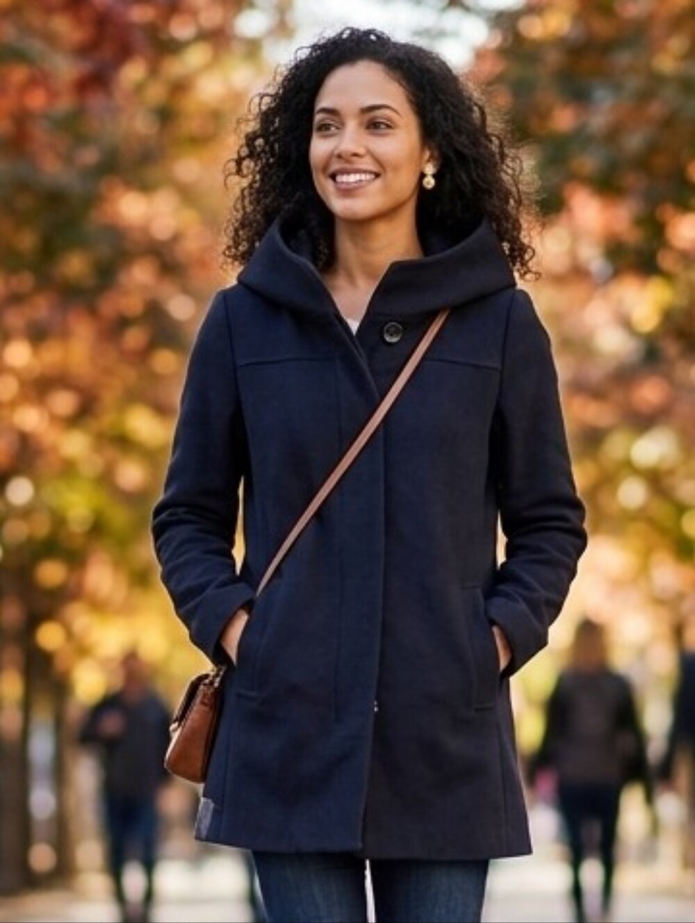 Classic Hooded Wool-Blend Coat S